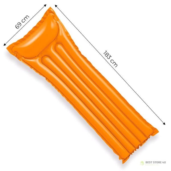 Ilmatäytteinen uimapatja 183x69 cm - oranssi 59703 INTEX