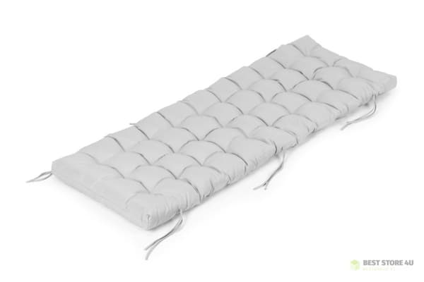 Kudde till trädgårdsloungestol grå 145 x 52 cm ModernHome