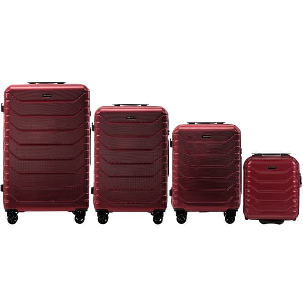 WINGS Rejsekuffertsæt – 360° hjul, polykarbonat, håndbagage