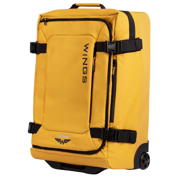 WINGS ROOK Kabinekuffert 24” – 58L, Blød, Vandafvisende med Eksterne lommer