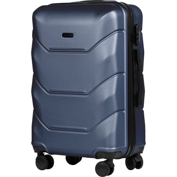 WINGS stor kuffert PEACOCK 3.0 – ABS+ med kode og hjul