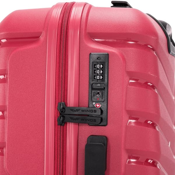 WINGS PHOENIX sæt med 3 kufferter – hård polypropylen bagage med TSA-lås og 360° hjul