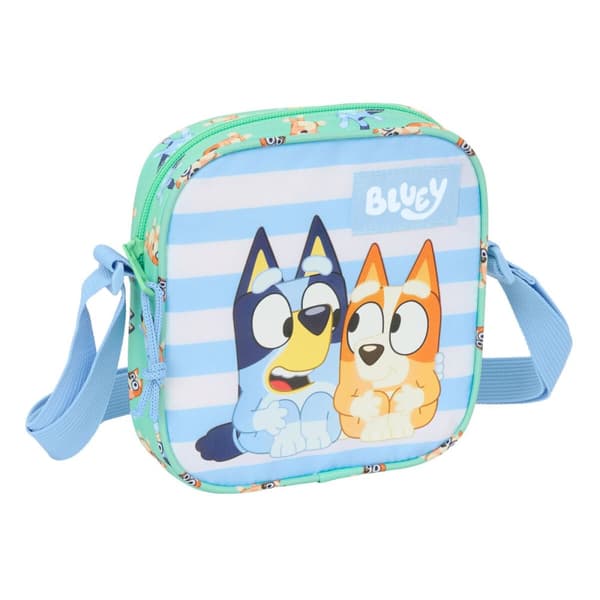 Shoulder Bag Bluey Sisters Green 16 x 18 x 4 cm