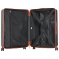 Miniatyrbild 5 av 7: Tredelat bagageset – Innovativ design med frontöppning + vikbara mugghållare, ABS-material, TSA-lås, 360° hjul