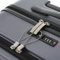 Miniatyrbild 6 av 6: Tredelat bagageset – Innovativ design med frontöppning + vikbara mugghållare, ABS-material, TSA-lås, 360° hjul