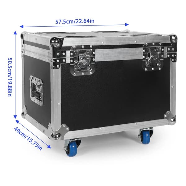 Flightcase, Hållbar läderkonstruktion, Inbyggda hjul,1 st flygkorg, EU