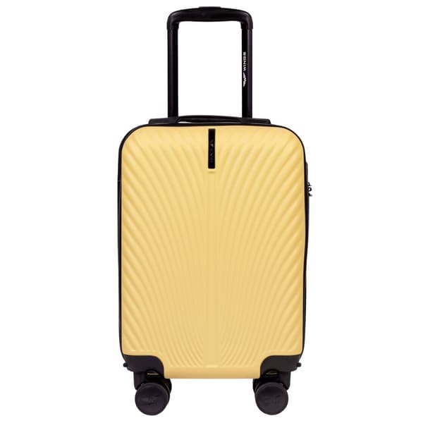WINGS SWAN 18" hård kabinekuffert - gul (28L, 4 hjul, kodelås)