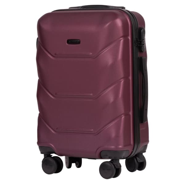Wings Peacock 3.0 käsimatkatavara 20" Burgundinpunainen ABS+ -pyörä lukolla