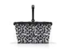 Reisenthel carrybag, Shopping basket, Black, White, Aluminium, Polyester, 22 L, 480 mm, 280 mm