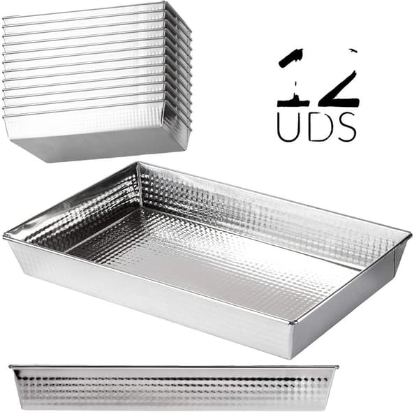 Kakform, Non-stick, Hög värmefördelning, 12 PAs-20x12x8cm
