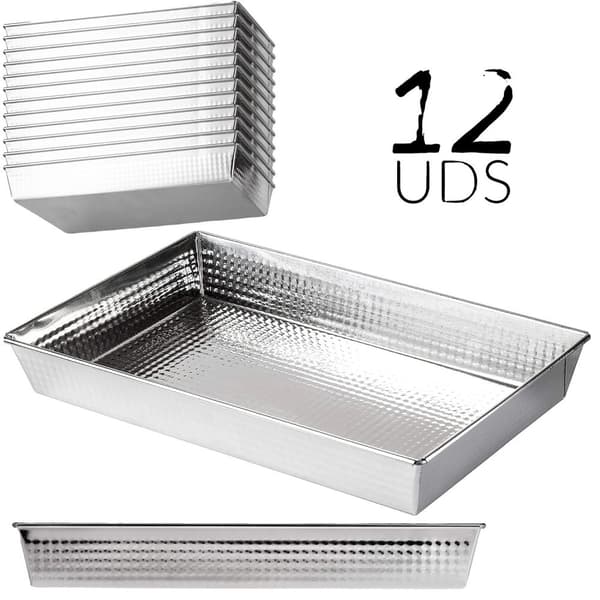 Kakform, Non-stick, Hög värmefördelning, 12 PAs-20x12x8cm