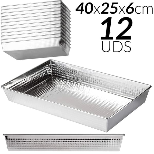 Kakform, Non-stick, Hög värmefördelning, 12 PAs-20x12x8cm