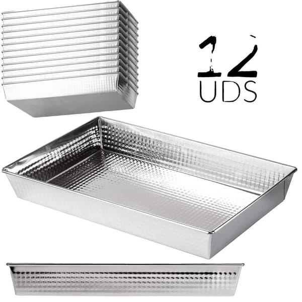 Kakform, Non-stick, Hög värmefördelning, 12 PAs-20x12x8cm