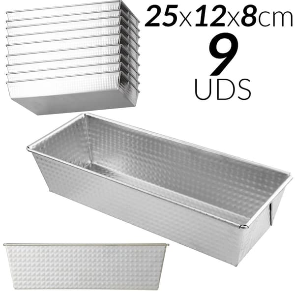 Kakform, Non-stick, Hög värmefördelning, 12 PAs-20x12x8cm