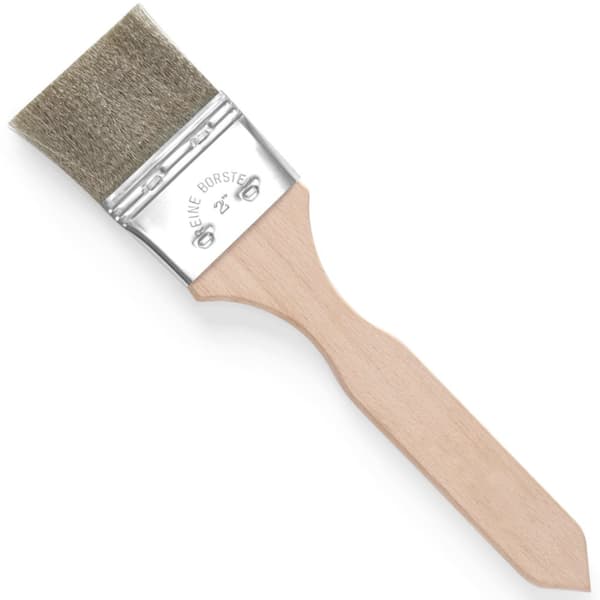 Køkkenbørste til smøring, børster i rustfrit stål, bred 50x220 mm - HENDI 515396