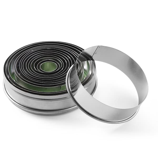 Sileä pyöreä keksileikkuri, halkaisija. 19 - 112 mm Hendi 673416