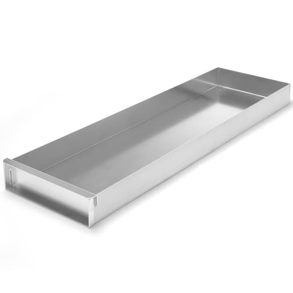 Konfektbricka i aluminium, stängd, avlång, 580x200x(H)50mm Hendi 689868