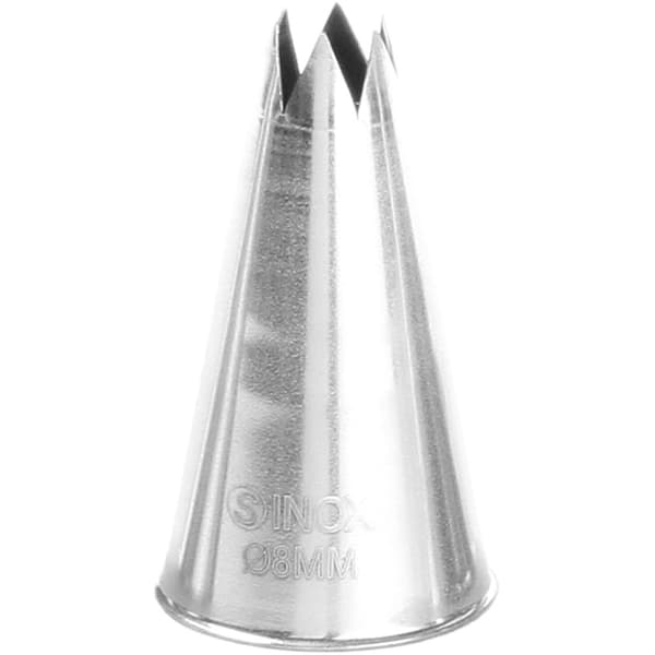 Stjernetip til kageposeærmer, ståldiameter. 8 mm - ENDI 551387