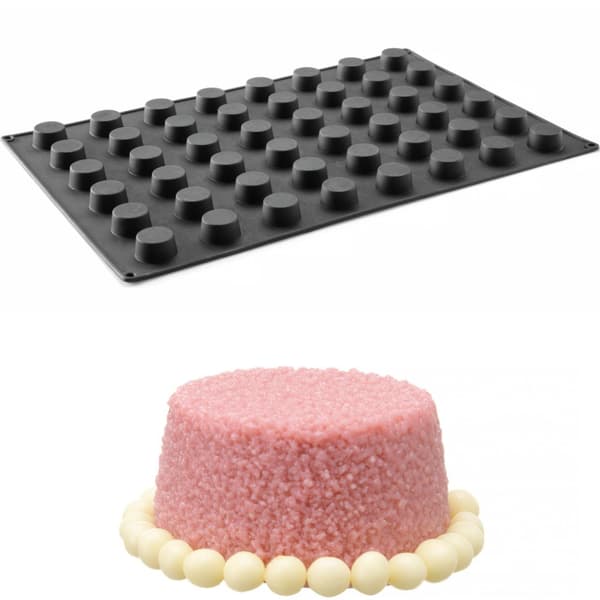 Silikonform för praliner, mousser, bakverk, 570 x 375 mm - minimuffins