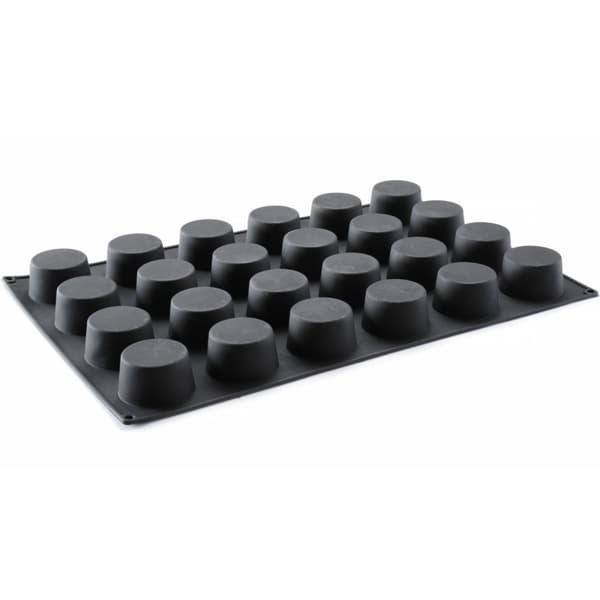 Silikoneform til praliner, mousser, bagværk, 570 x 375 mm - muffins