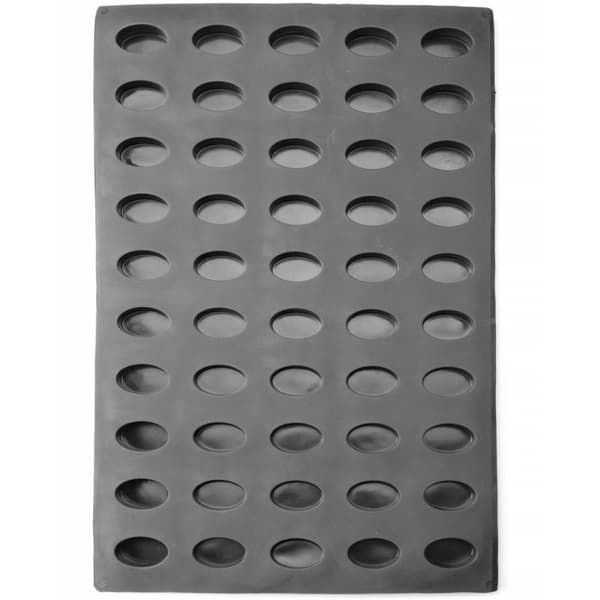 Silikonform för praliner, mousser, bakverk, 570 x 375 mm - oval