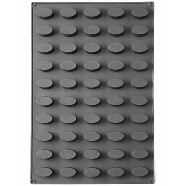 Silikonform för praliner, mousser, bakverk, 570 x 375 mm - oval