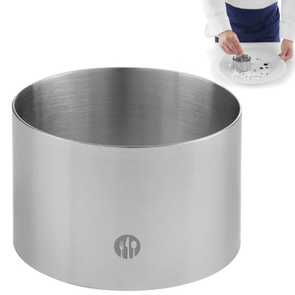 Kockkonfektering i rostfritt stål, diameter. 90mm höjd 45mm - Hendi 512302