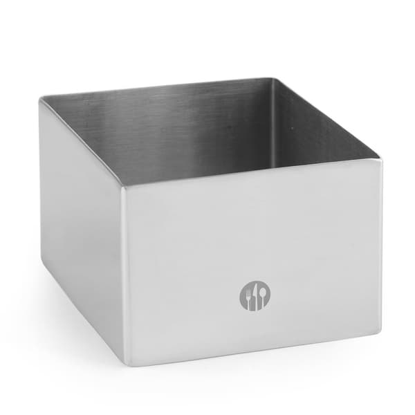 Fyrkantig konfektyrform för tårtor och fat 80x80x(H)45mm Hendi 512173