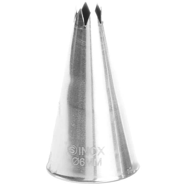 Stjärnspets för konditorivarm, ståldiameter. 6mm - ENDI 551370