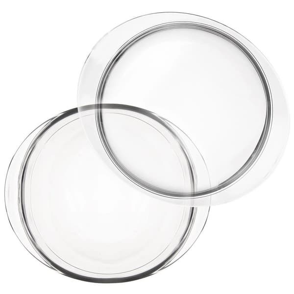 Varmebestandigt glasfad med låg 27x23x11,5 cm, 2,2 l