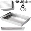 Miniatyrbillede 2 af 2: Kageform, non-stick, høj varmefordeling, 6 PAs-40x25x6cm