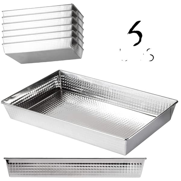 Kageform, non-stick, høj varmefordeling, 6 PAs-40x25x6cm