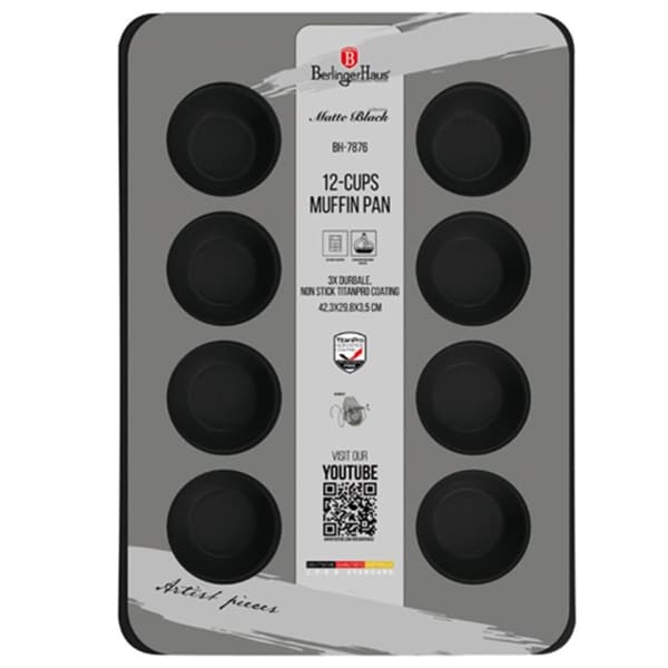 Berlinger Haus Bh-7876 Mattsvart Titanmuffinsform Lumarko!