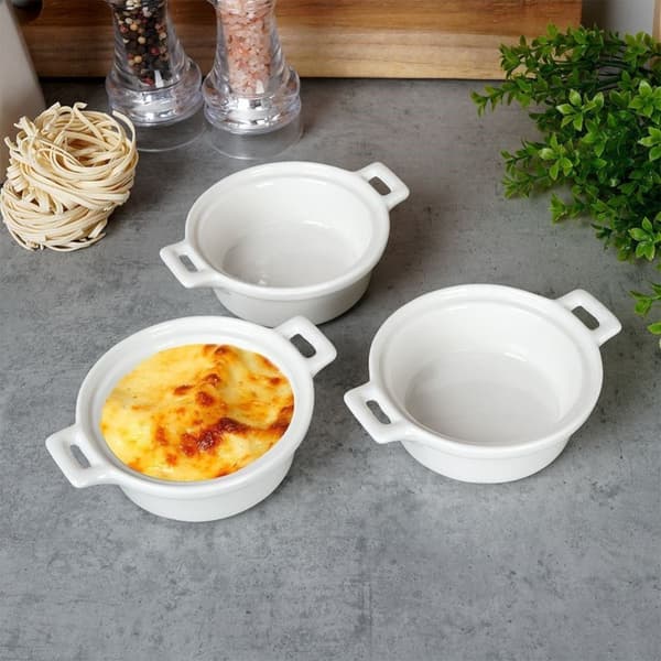 Porcelænsbageskåle 3 stk. Runde Lumarko!