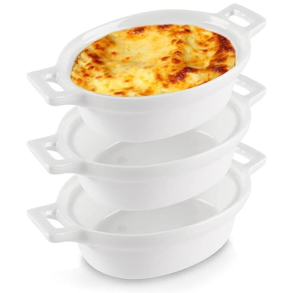 Porcelænsbageskåle 3 stk. ovale Lumarko!