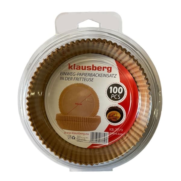 Pappersinsats till fritös 16 cm 100 st Klausberg Kb-7779 Lumarko!