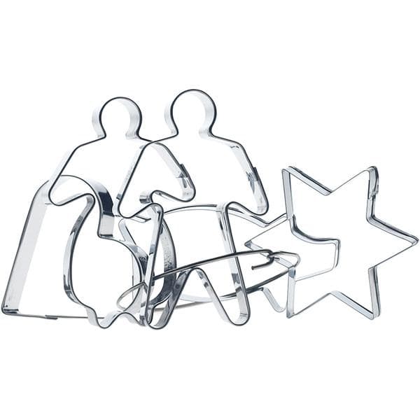 Kakmåttsset Jul 5-pack Traditionella Gastromax