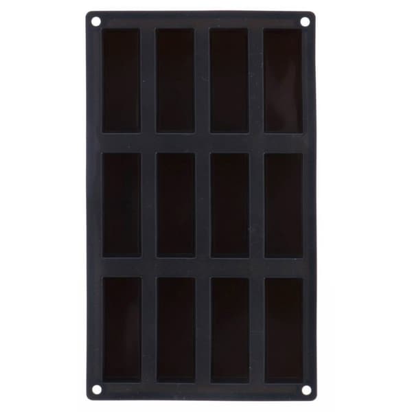 Patisse Mini Kageform 12 Rum 29x17 cm Sort/Silicone