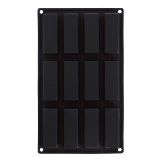 Patisse Mini Kageform 12 Rum 29x17 cm Sort/Silicone