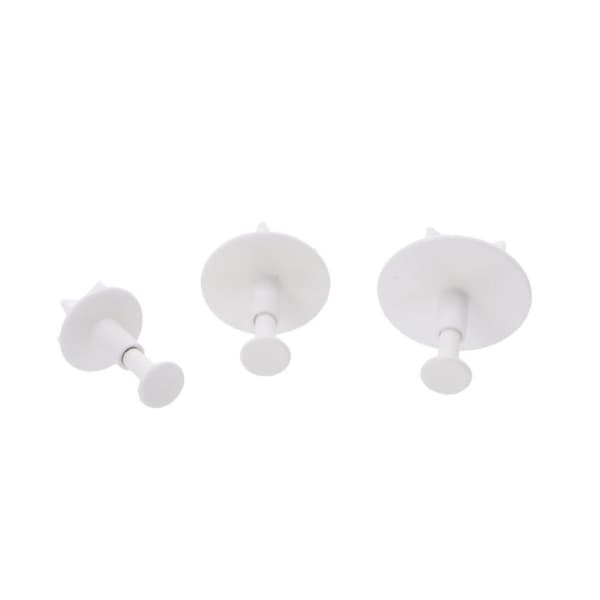 Patisse Cookie Cutter ark med pusher 3-delt hvid