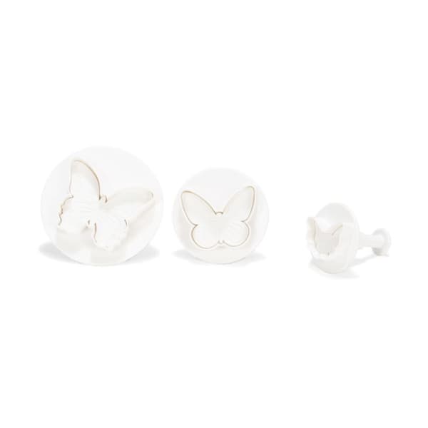 Patisse Butterfly Cutters med utskärning 3-delad Vit