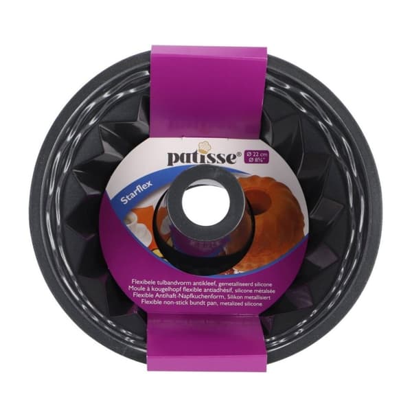 Patisse Turbanform 22 cm Svart/Silikon
