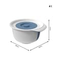 Miniatyrbillede 3 af 4: Rotho Fresh røreskål med stænkdæksel 4L Horizon Blue