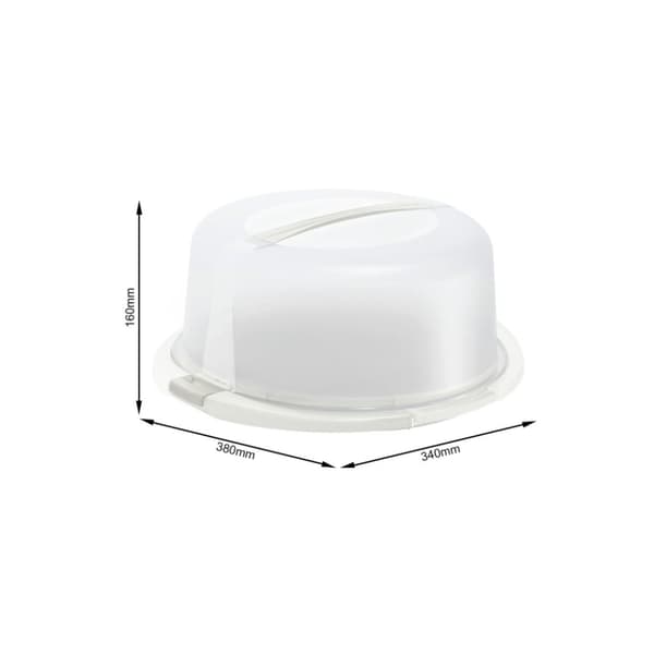 Rotho Fresh Cake Box Cool & White