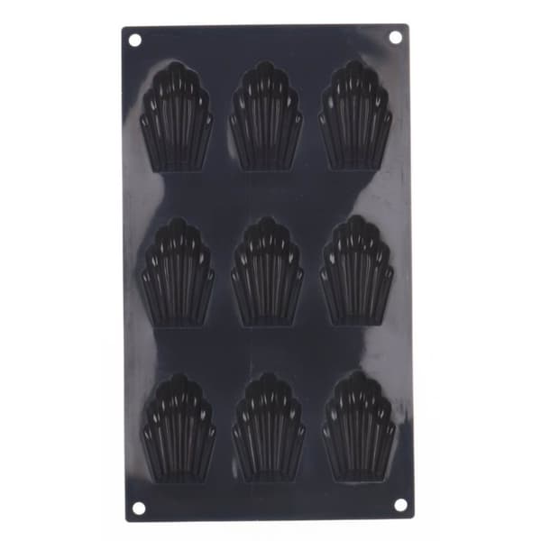 Patisse Madeleine Form 9 Sektioner 29x17 cm Svart/Silikon