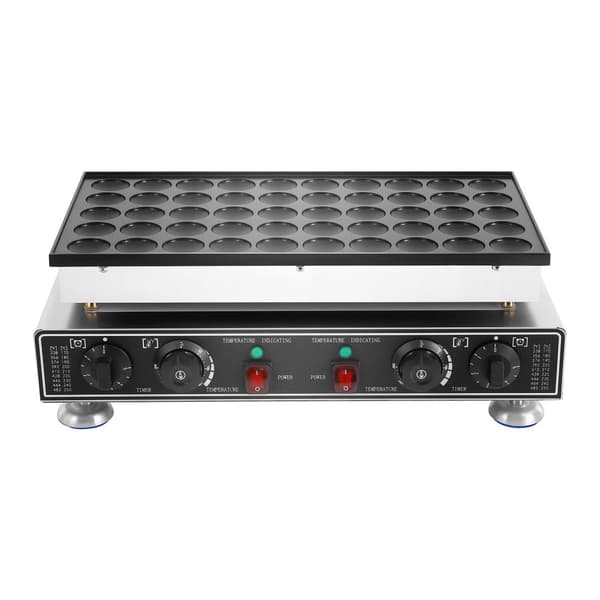 Muffinmaskine, 50 huller, 1800W effekt, justerbar temperaturkontrol,sort