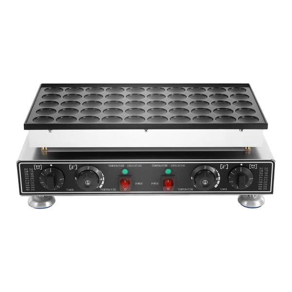 Muffinmaskine, 50 huller, 1800W effekt, justerbar temperaturkontrol,sort