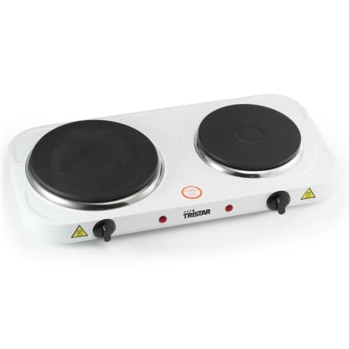 Tristar KP-6245 spishällar Vit Bänkdiskmaskin Gjutjärnsplatta 2 zone(s) Vit