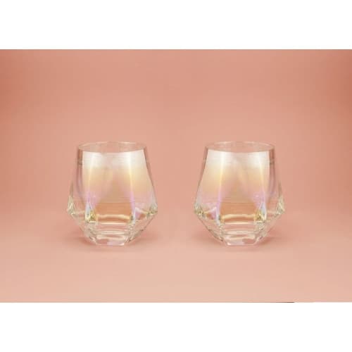 Winkee - Diamond Glasses Set of 2 - Glass
