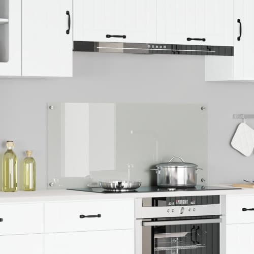 Kök Backsplash Transparent 110x50x0,6 cm Härdat Glas
